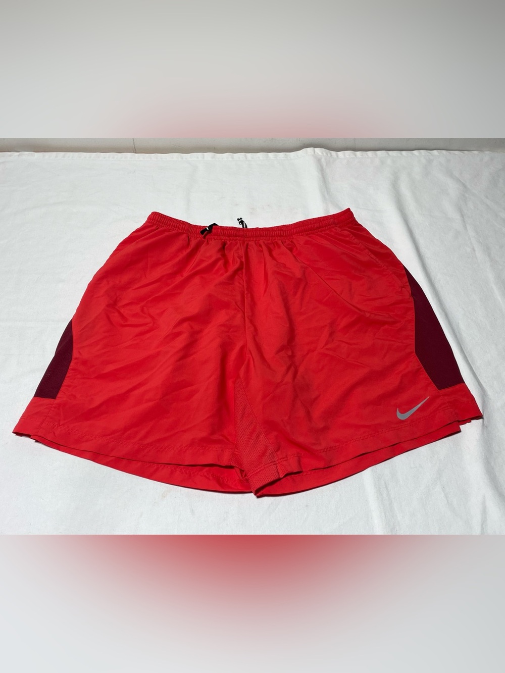 Nike Dri-Fit Running Shorts Men’s XL Unlined Red 7” Inseam